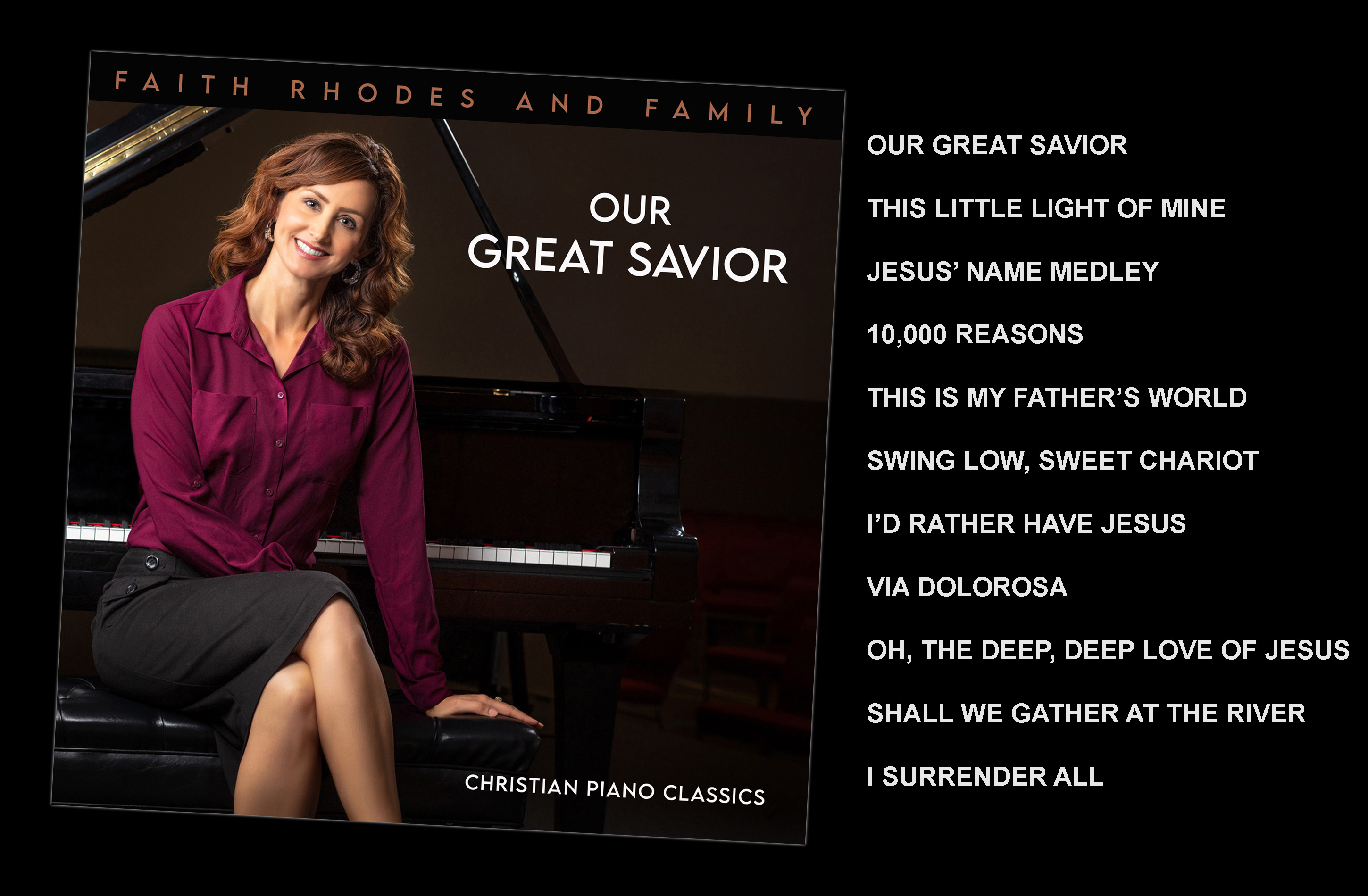 our great savior album faith rhodes and family christian piano classics