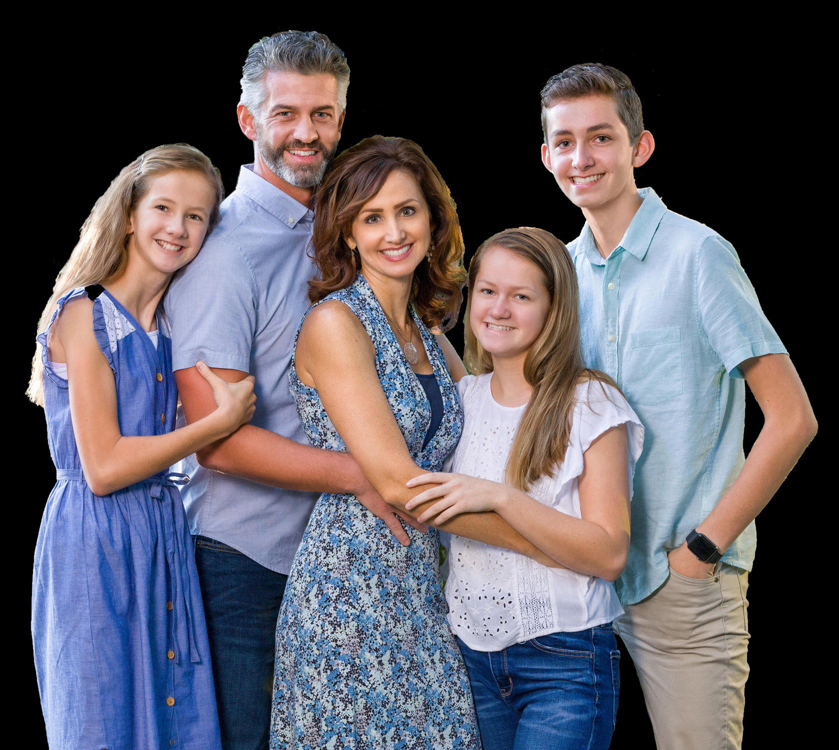 Faith Rhodes and Family: Jared, Dylan, Alona, Julia